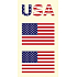 Arch Tattoo Aufkleber für Gesicht und Körper USA, Motiv der amerikanischen Flagge 1