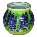 Lavendel dekorative aromatische Kerze im Glas 80 g zugeben