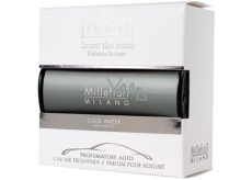 Millefiori Milano Icon Kaltes Wasser - Kaltwasser Autoduft Klassisch dunkelgrau riecht bis zu 2 Monaten 47 g