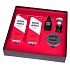 Hawkins & Brimble pflegendes Bart- und Schnurrbartöl 50 ml + Rasiercreme 100 ml + Aftershave 125 ml + Hautpeeling 125 ml + Rasierpinsel für Männer, Kosmetikset