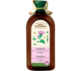 Green Pharmacy Shampoo gegen Haarausfall mit Kletten und Weizen 350 ml