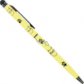 Albi Kugelschreiber mit Katzenstift auf Gelb