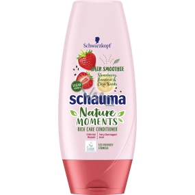 Schauma Nature Moments Erdbeer-, Bananen- und Chiasamenbalsam für strapaziertes Haar 200 ml