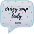 Bomb Cosmetics Crazy Soap Lady Seifenschale Keramik Seifenschale 12,5 x 12,5 cm