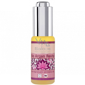 Saloos Bio Argan Revital Anti-Falten-Gesichtsöl, spendet Feuchtigkeit und verbessert das gesunde Hautbild 20 ml