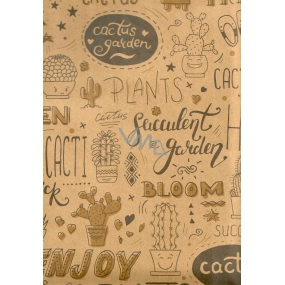 Nekupto Geschenk Kraftbeutel 37 x 28 x 10 cm Kakteen 556 KHL