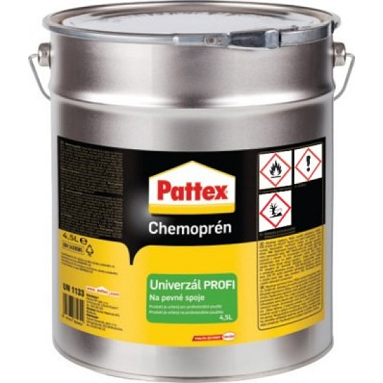 Pattex Chemopren Universal Profi Klebstoff für festsitzende Fugen saugfähiges und nicht saugfähiges Material 4,5 l