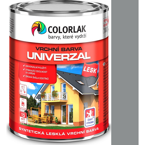 Colorlak Univerzal SU2013 synthetisch glänzender Decklack Aluminium 0,6 l