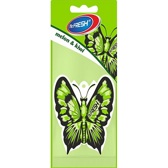 Mister Fresh Car Parfume Schmetterling Melone & Kiwi Lufterfrischer hängen 1 Stück