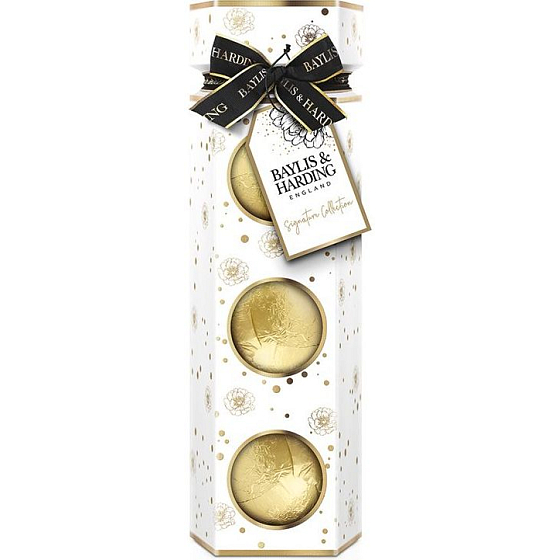 Baylis & Harding Sweet Tangerine & Grapefruit Sparkling Bath Ball 3 x 100 g, Kosmetikset für Damen