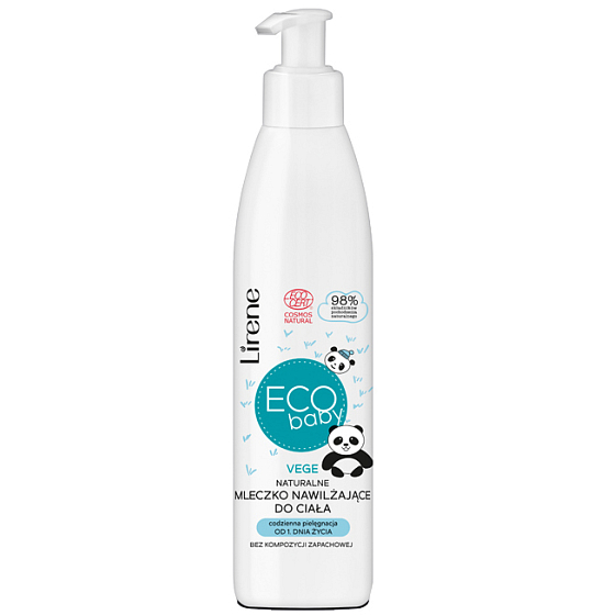 Lirene ECO Baby natürliche feuchtigkeitsspendende Körperlotion für Kinder 250 ml