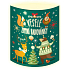 Nekupto Beleuchtete Laterne Fröhlicher Winterspaß mit Tieren 13,7 x 20 x 5 cm