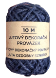 Albi Jute Zierschnur Blau 10 m