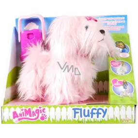 EP Line Fluffy Animagic Hund mit leuchtender Leine, empfohlen ab 3 Jahren