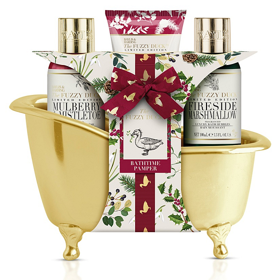 Baylis & Harding Winter Kingdom Badeschaum 100 ml + Duschcreme 100 ml + Handcreme 50 ml + Badewanne, Kosmetikset für Frauen