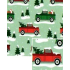 Nekupto Weihnachtsgeschenkpapier 70 x 1000 cm Grüne Autos