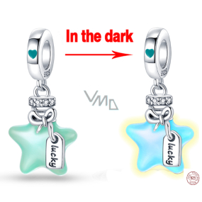 Sterling Silber 925 Luminous - Star Sparkle, 2in1 Space Armband Anhänger