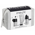 Payot Optimale Soin Hydratant Quotidien feuchtigkeitsspendende Gel-Creme 50 ml + Gel de Douche Intégral Duschgel für Körper und Haar 200 ml + Roll-on Anti-Transpirant 24H Deo Roll-on 75 ml + Kosmetiktasche, Kosmetikset für Männer 2023