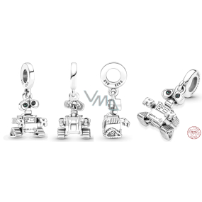 Charms Sterling Silber 925 Disney Pixar Wall-I Roboter, Armband Anhänger Charms Sterling Silber 925 Disney Pixar Wall-I Roboter, Armband Anhänger