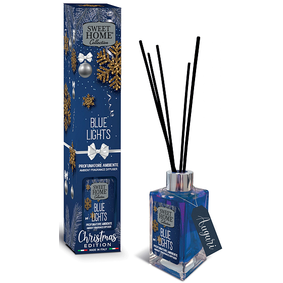 Sweet Home Christmas Edition Blue Lights Aromadiffusor mit Duftstäbchen 100 ml