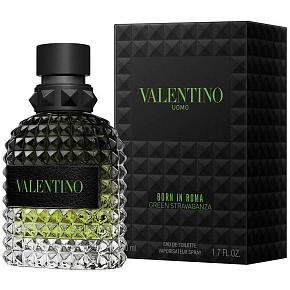 Valentino Uomo Born in Roma Green Stravaganza Eau de Toilette für Männer 50 ml