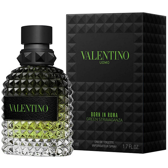 Valentino Uomo Born in Roma Green Stravaganza Eau de Toilette für Männer 50 ml