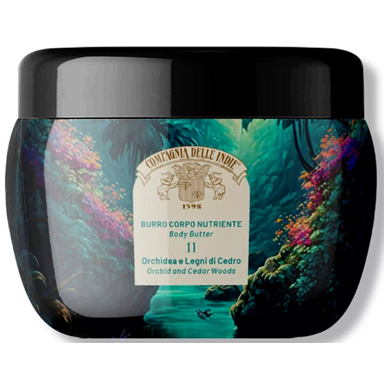 Compagnia Delle Indie 11 Orchidee und Zedernholz parfümierte nährende Körperbutter 250 ml
