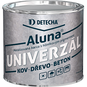 Detecha Aluna Farbe für Metall, Beton, Holz mit Aluminiumanteil, silber, 2 kg