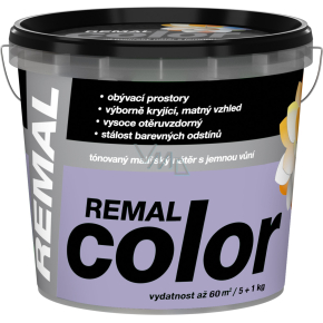 REMAL Color Malerfarbe für Wände 0310 Lavendel, 5+1 kg