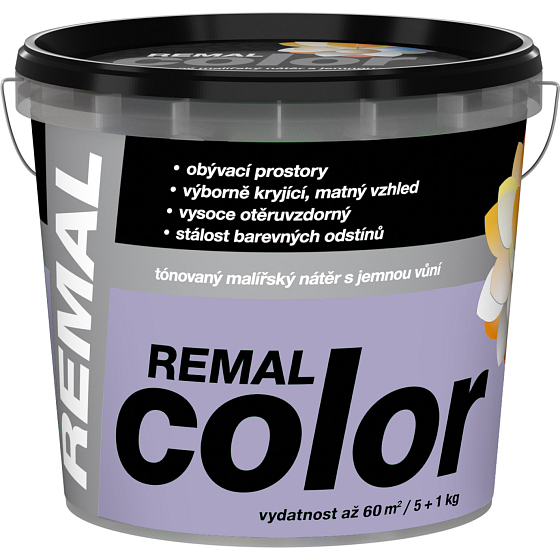 REMAL Color Malerfarbe für Wände 0310 Lavendel, 5+1 kg