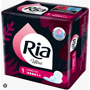 Ria Damenbinden Ultra Normal Plus Odour Neutraliser, 9 Stück