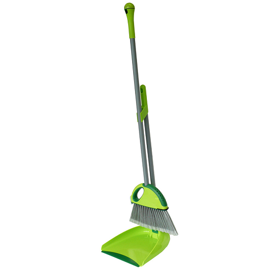 Spokar Green Line GL01 Besen Set mit Schaufel-Kunstfasern, Kammkamm, Lufterfrischer