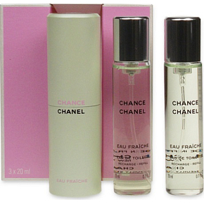 Chanel Chance Eau Fraiche Eau de Toilette Set für Frauen 3 x 20 ml