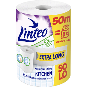 Linteo Satin Care & Comfort XXL Küchenpapiertücher 2 Lagen 50 m 1 Rolle