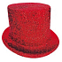 Karneval Zylinder 25 cm rot
