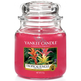Yankee Candle Tropical Jungle - Klassische Dschungel-Duftkerze Klassisches mittleres Glas 411 g