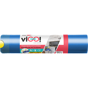 viGO Müllsäcke, ziehbar, 13 µ, 60 × 70 cm, 60 l, 10 Stück viGO Müllsäcke, ziehbar, 13 µ, 60 × 70 cm, 60 l, 10 Stück