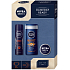 Nivea Men Spieltag Sport Duschgel für Männer 250 ml + Antitranspirant Spray für Männer 150 ml + Creme Creme 30 ml, Kosmetikset