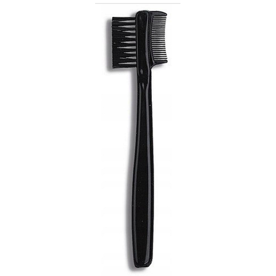 Donegal Doppelseitiger Kosmetikpinsel + Kamm mit Pinsel für Augenbrauen und Wimpern 13,2 cm
