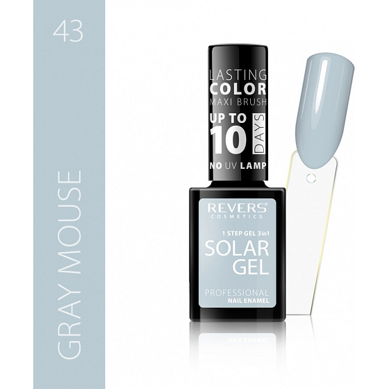 Revers Solar Gel Gel Nagellack 43 Grey Mouse 12 ml