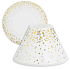 Yankee Candle Holiday Party Schatten klein 8 x 9 cm + Teller klein 9 x 9 cm für eine kleine klassische Kerze