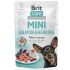 Brit Care Mini Lachs & Hering Filets In Soße komplettes super-premium Futter für kastrierte erwachsene Hunde kleiner Rassen Beutel 85 g