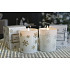Lima Aroma Snowflake Vanille und Zimt Duftkerze gold, Brenndauer 50 Stunden 175 g