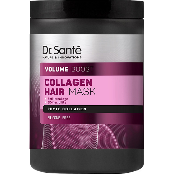 Dr. Santé Collagen Hair Volume Boost Mask für geschädigtes, trockenes Haar und Haar ohne Volumen 1 l