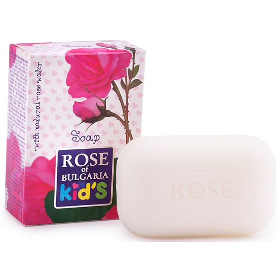 Rose of Bulgaria Toilettenseife mit Rosenwasser für Kinder 100 g