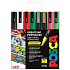 Posca Universal-Satz von Acrylmarkern 0,9 - 1,3 mm Mischung von Weihnachtsfarben 8 Stück PC-3M