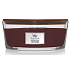 WoodWick Phantom Cherry - Phantom-Kirsche Duftkerze mit breitem Holzdocht und Deckel Glasboot 453 g