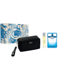 Versace Eau Fraiche Eau de Toilette 100 ml + Reise Spray 10 ml + Kosmetiktasche, Geschenkset für Männer