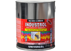 Industrol S2013 univerzál lesk vrchní barva na kov a dřevo, 1000 bílá, 2,5 l
