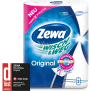 Zewa Wisch & Weg Original 2vrstvé papírové utěrky, 2 × 45 útržků